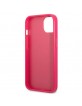 Guess iPhone 13 mini Hülle Case Cover Saffiano Small Metal Logo Pink