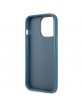 Guess iPhone 13 Pro Max Hülle Case Cover 4G Triangle Kartenfach Blau