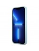 Guess iPhone 13 Pro Max Hülle Case Cover Saffiano Small Metal Logo Blau