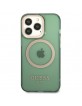 Guess iPhone 13 Pro MagSafe Case Cover Translucent Khaki