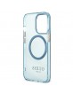 Guess iPhone 13 Pro MagSafe Case Cover Translucent Blue