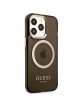 Guess iPhone 13 Pro MagSafe Case Cover Translucent Black