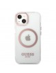 Guess iPhone 13 MagSafe Case Cover Translucent Pink