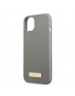 Guess iPhone 13 / 14 / 15 MagSafe Case Cover Silicone Metal Plate Grey
