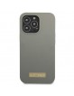 Guess iPhone 13 Pro Max MagSafe Case Cover Silicone Metal Plate Grey