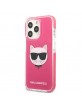 Karl Lagerfeld iPhone 13 Pro Hülle Case Cover Choupette Kopf Pink