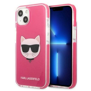 Karl Lagerfeld iPhone 13 Case Cover Choupette Head Pink