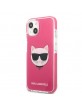 Karl Lagerfeld iPhone 13 mini Hülle Case Cover Choupette Kopf Pink