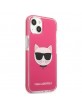 Karl Lagerfeld iPhone 13 mini Hülle Case Cover Choupette Kopf Pink