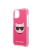 Karl Lagerfeld iPhone 13 mini Case Cover Choupette Head Pink