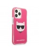 Karl Lagerfeld iPhone 13 Pro Max Hülle Case Cover Choupette Kopf Pink