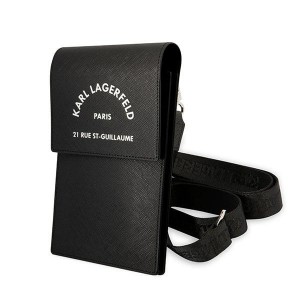 Karl Lagerfeld Handytasche 7" Wallet bag Saffiano Embossed RSG Schwarz