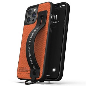 Diesel iPhone 12 / 12 Pro Hülle Case Cover Utility Twill Handstrap Orange