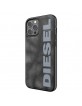 Diesel iPhone 12 / 12 Pro Hülle Case Cover Moulded Bleached Denim Grau