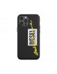 Diesel iPhone 12 Pro Max Case Cover Molded Embroidery Black Lime
