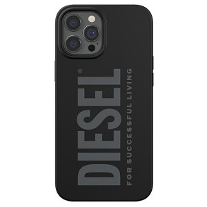 Diesel iPhone 12 / 12 Pro Hülle Case Cover Silikon Schwarz