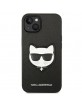 Karl Lagerfeld iPhone 14 Plus Case Cover Saffiano Choupette 3D Black