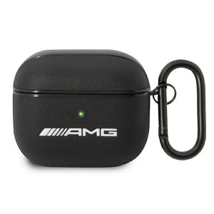 AMG Mercedes AirPods 3 case cover genuine leather black