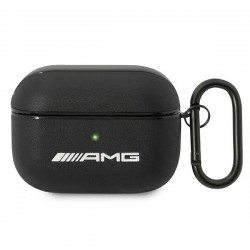 AMG Mercedes AirPods Pro case cover genuine leather black