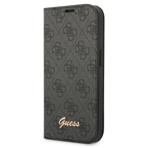 Guess iPhone 14 Pro Book Case Cover 4G Vintage Logo Grey