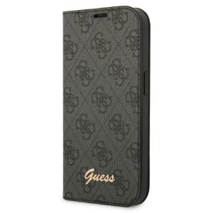 Guess iPhone 14 Plus Book Case Cover 4G Vintage Logo Grey