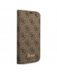 Guess iPhone 14 Plus Book Case Cover 4G Vintage Logo Brown