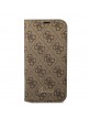 Guess iPhone 14 Book Case Cover 4G Vintage Logo Brown