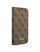 Guess iPhone 14 Book Case Cover 4G Vintage Logo Brown