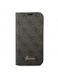 Guess iPhone 14 Pro Max Book Case Cover 4G Vintage Logo Grey