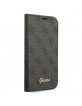 Guess iPhone 14 Pro Max Book Case Cover 4G Vintage Logo Grey