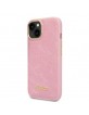 Guess iPhone 14 Plus Hülle Case Cover Croco Kollektion Rosa Pink