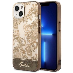 Guess iPhone 14 Plus Case Cover Porcelain Collection Brown
