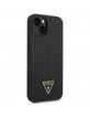 Guess iPhone 14 Plus Hülle Case Cover Silikon Triangle Logo Schwarz