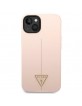 Guess iPhone 14 Plus Case Cover Silicone Triangle Pink