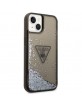 Guess iPhone 14 Hülle Case Cover Glitter Palm Schwarz