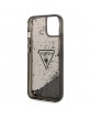 Guess iPhone 14 Hülle Case Cover Glitter Palm Schwarz