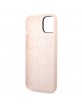 Guess iPhone 14 Case Cover Silicone Triangle Pink
