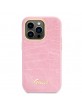 Guess iPhone 14 Pro Max Case Cover Croco Collection Pink