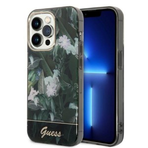 Guess iPhone 14 Pro Max Case Cover Jungle Collection Green