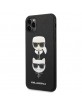Karl Lagerfeld iPhone 11 Pro Max Case Saffiano Karl & Choupette Black