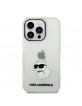 Karl Lagerfeld iPhone 14 Pro Case Cover Ikonik Choupette Transparent