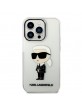 Karl Lagerfeld iPhone 14 Pro Case Hülle Cover Ikonik Karl Transparent
