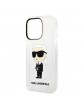 Karl Lagerfeld iPhone 14 Pro Case Cover Ikonik Karl Transparent