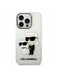 Karl Lagerfeld iPhone 14 Pro Case Hülle Cover Glitter Karl & Choupette Transparent
