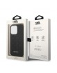 Karl Lagerfeld iPhone 14 Pro Case 3D Rubber Monogram Black