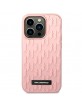 Karl Lagerfeld iPhone 14 Pro Hülle Case Monogram 3D Gummi Rosa Pink