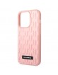 Karl Lagerfeld iPhone 14 Pro Hülle Case Monogram 3D Gummi Rosa Pink