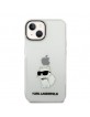 Karl Lagerfeld iPhone 14 Plus Case Cover Ikonik Choupette Transparent