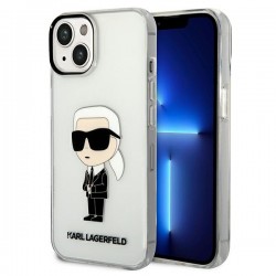 Karl Lagerfeld iPhone 14 Plus Case Hülle Cover Ikonik Karl Transparent