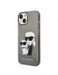 Karl Lagerfeld iPhone 14 Plus Case Cover Glitter Karl & Choupette Black
